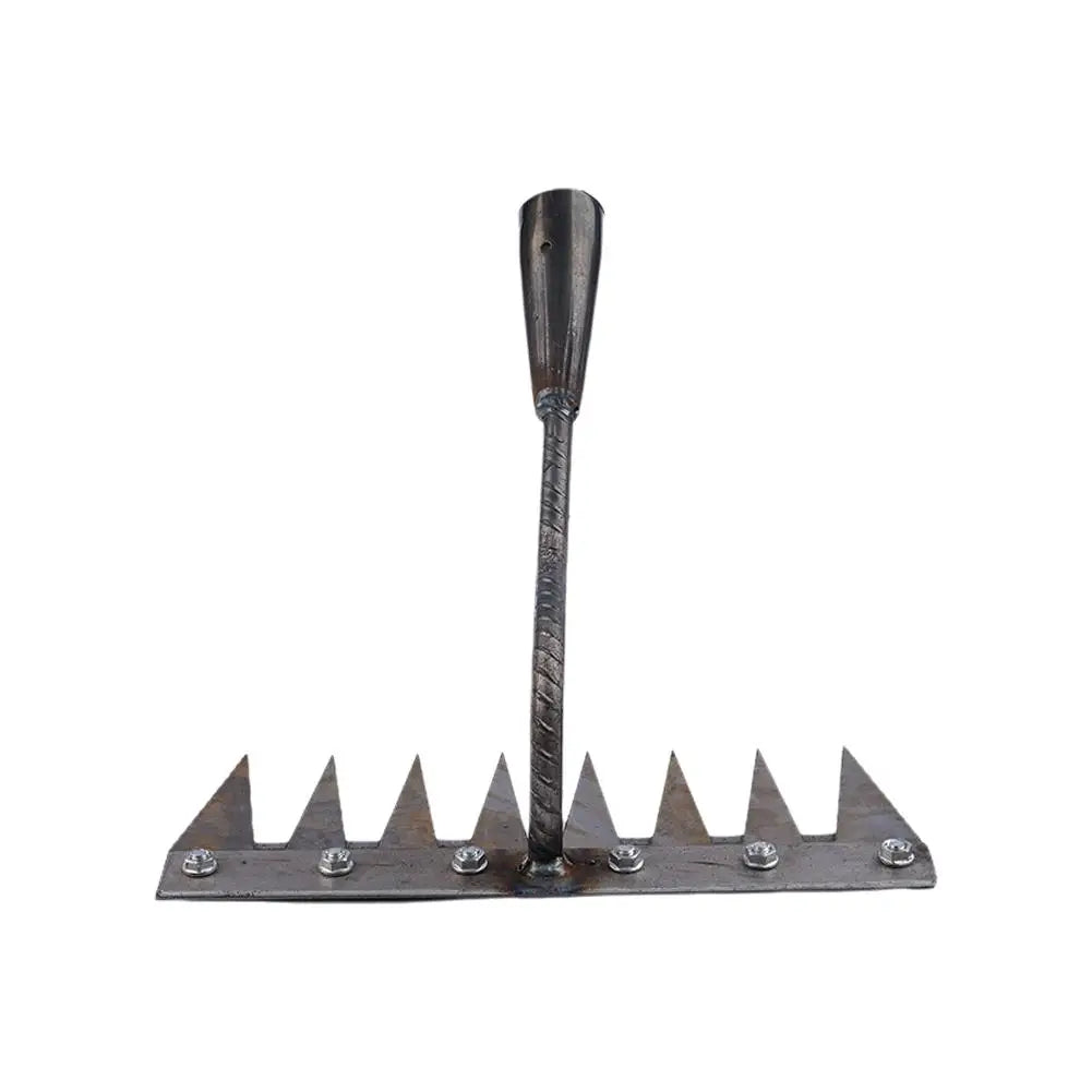 Handrechen aus Karbonstahl mit 5 bis 8 Zinken, Gartenrechen zum Lockern, Jaten und Reinigen von Beeten