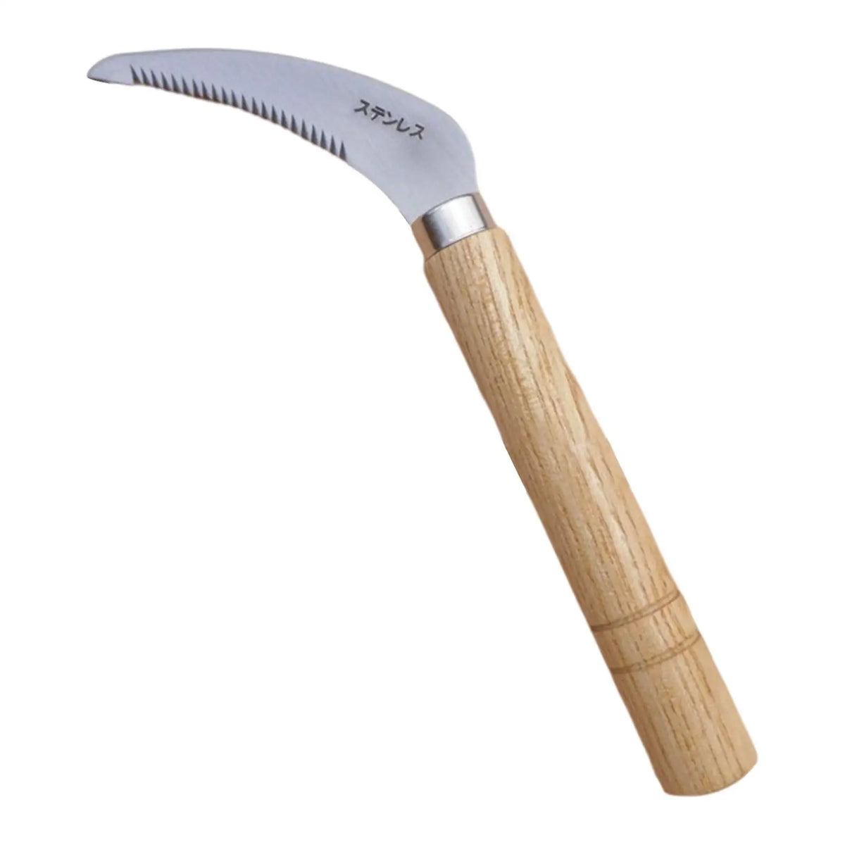 Handsichel mit Stahlklinge, Handwerkzeug zum Schneiden von Gras und Entfernen von Unkraut fur Gartenarbeiten