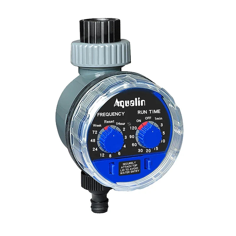 Bewasserungstimer mit Kugelventil, Automatischer Bewasserungscomputer fur Gartenschlauch, Analoger Wasserzeitschalter
