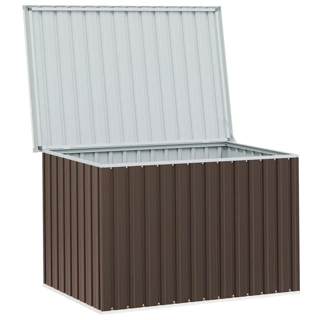 Garten-Aufbewahrungsbox 149 × 99 × 93 cm, Große Auflagenbox mit Stahlrahmen fur Garten, Terrasse und Balkon