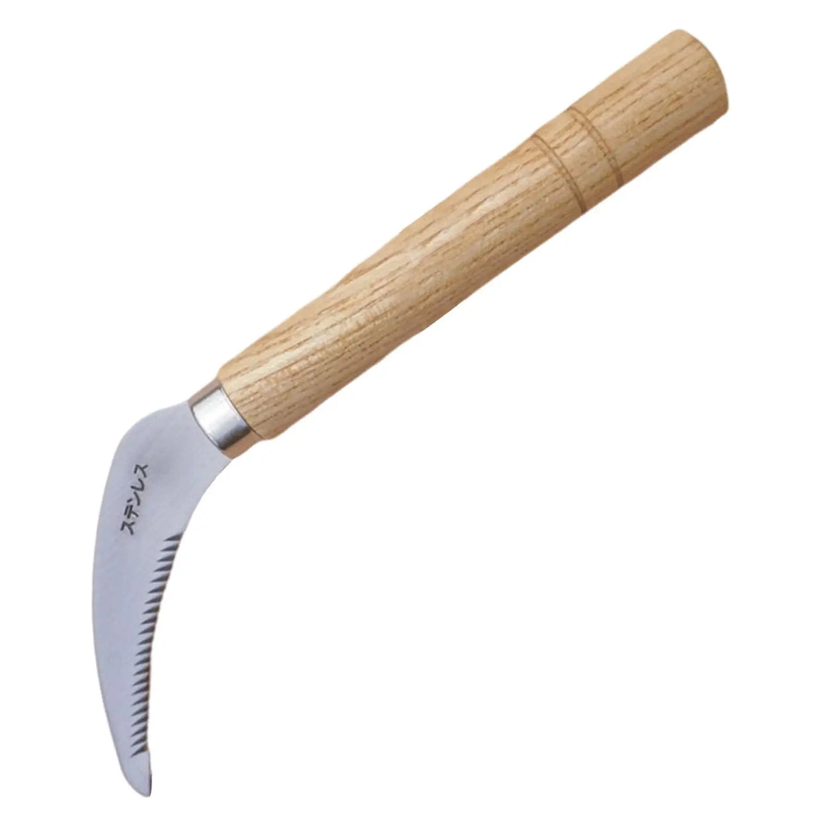 Handsichel mit Stahlklinge, Handwerkzeug zum Schneiden von Gras und Entfernen von Unkraut fur Gartenarbeiten