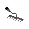 Handrechen aus Karbonstahl mit 5 bis 8 Zinken, Gartenrechen zum Lockern, Jaten und Reinigen von Beeten