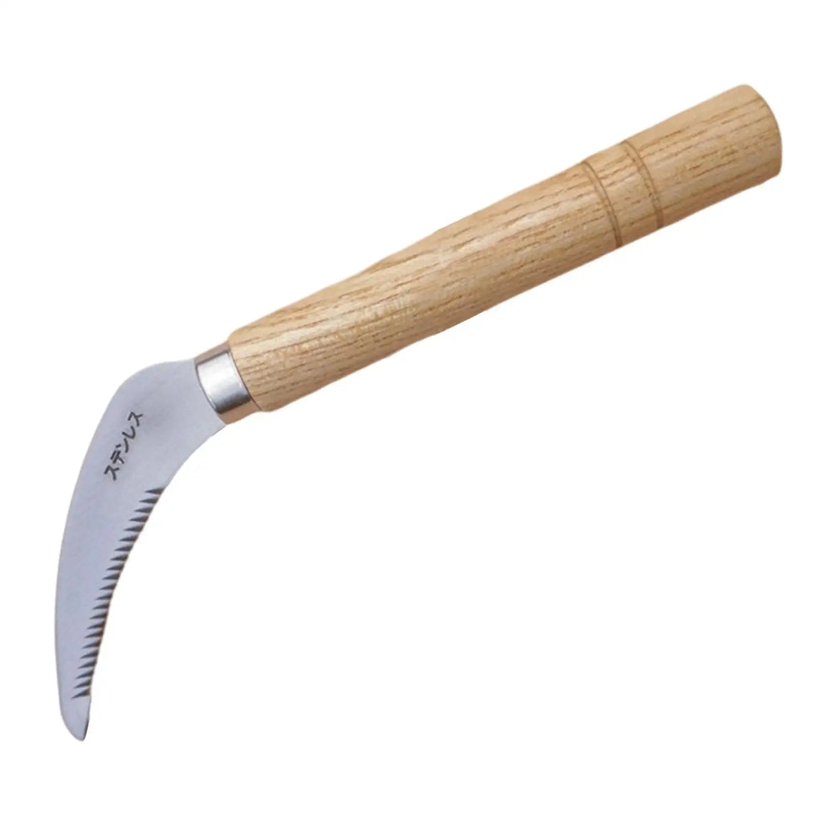 Handsichel mit Stahlklinge, Handwerkzeug zum Schneiden von Gras und Entfernen von Unkraut fur Gartenarbeiten